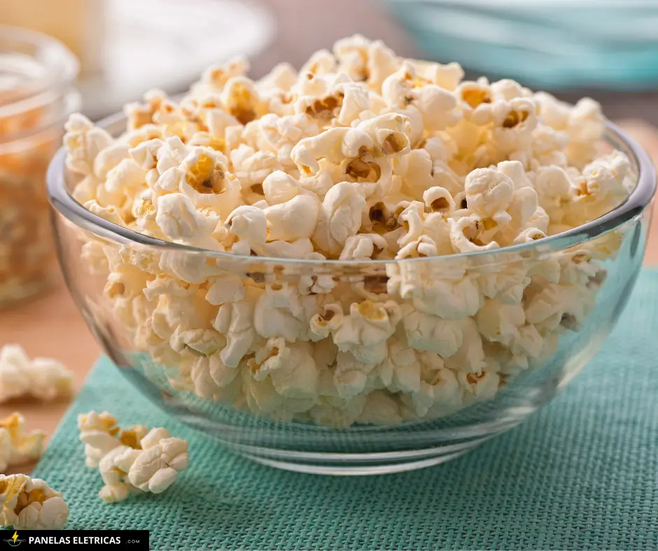 Pote de vidro com Pipoca